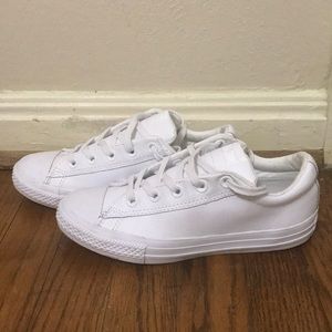 White Leather Converse
